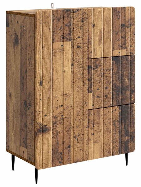 Széf fiókkal Antik Fa 66 x 34,5 x 91,5 cm Szerelt Fa