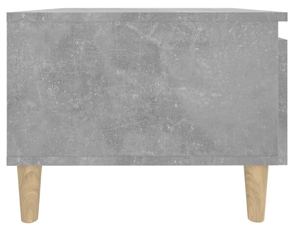 Betonszürke szerelt fa dohányzóasztal 90x49x45 cm