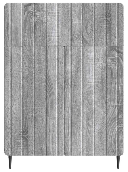 Széf fiókkal Szürke Sonoma 66 x 34,5 x 92 cm Szerelt Fa