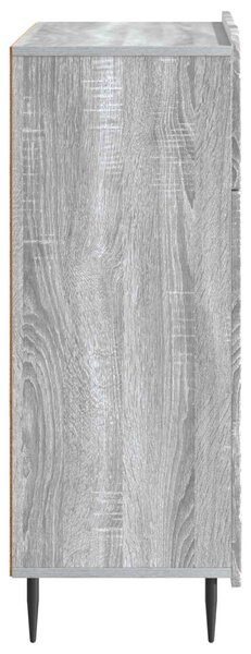 Széf fiókkal Szürke Sonoma 66 x 34,5 x 92 cm Szerelt Fa