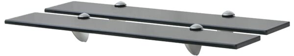 2 db lebegő üvegpolc 60 x 20 cm 8 mm