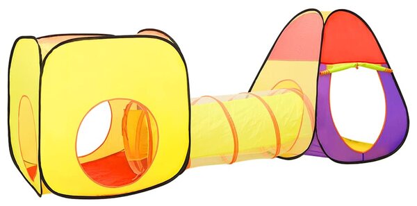 Többszínű gyerekjátszósátor 250 labdával 255 x 80 x 100 cm