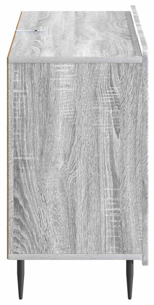 Széf fiókkal Szürke Sonoma 89 x 34,5 x 62 cm Szerelt Fa