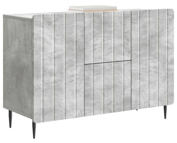 Széf fiókkal Betonszürke 89 x 34,5 x 62 cm Szerelt Fa