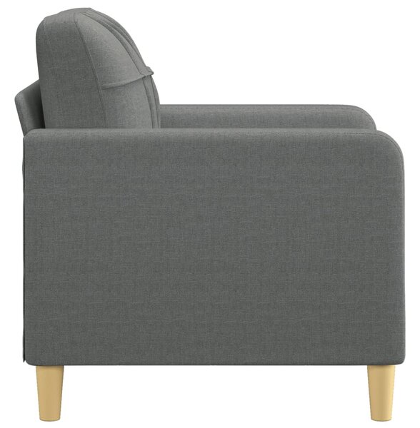 Sötétszürke szövet kanapéfotel 60 cm