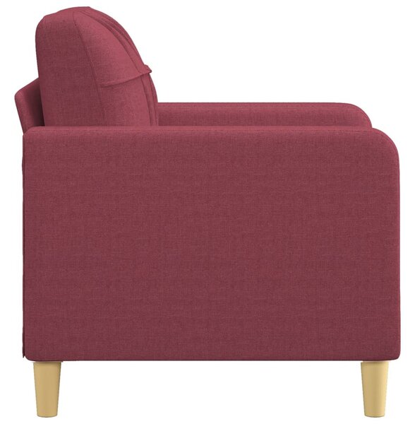 Bordó szövet kanapéfotel 60 cm