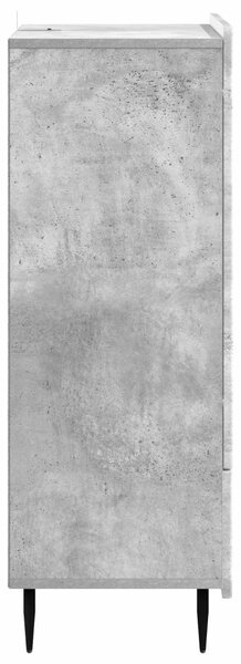 Széf fiókkal Betonszürke 66 x 34,5 x 97 cm Szerelt Fa