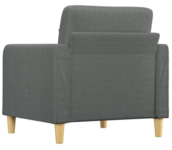 Sötétszürke szövet kanapéfotel 60 cm