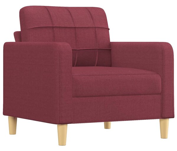 Bordó szövet kanapéfotel 60 cm