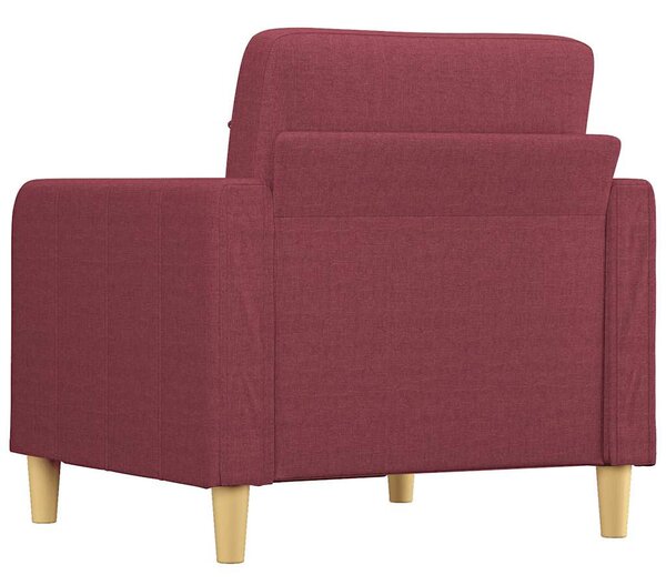 Bordó szövet kanapéfotel 60 cm