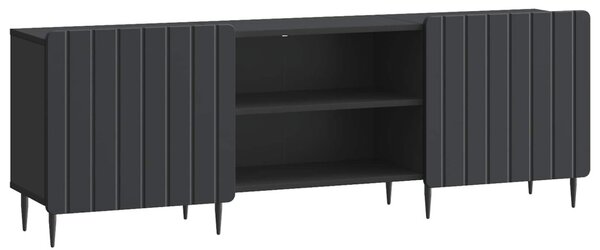 TV szekrény Fekete 150 x 31 x 52 cm Szerelt Fa