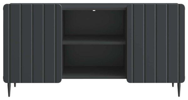 TV szekrény Fekete 102 x 34,5 x 52 cm Szerelt Fa