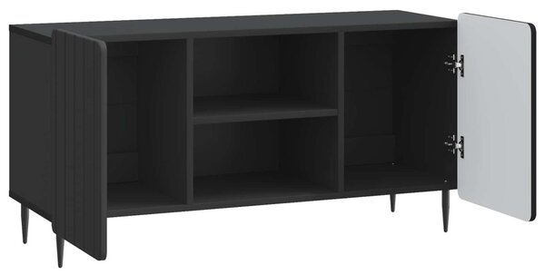TV szekrény Fekete 102 x 34,5 x 52 cm Szerelt Fa