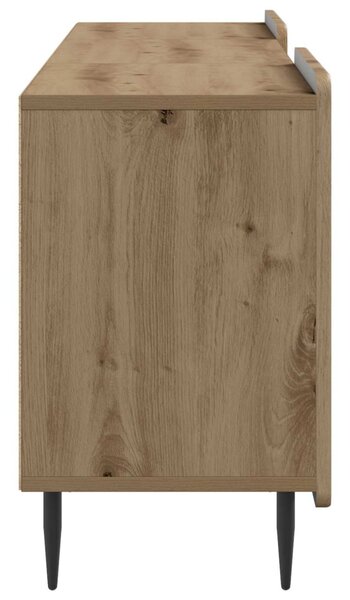 TV szekrény 150 x 31 x 52 cm Kézműves Tölgy Szerelt Fa