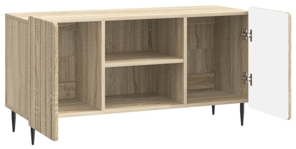 TV szekrény Sonoma Tölgy 102 x 34,5 x 52 cm Szerelt Fa