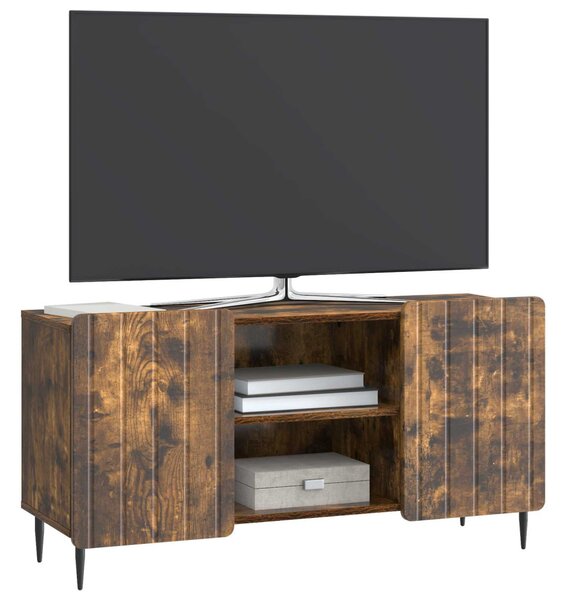 TV szekrény Füstös Tölgy 102 x 34,5 x 52 cm Szerelt Fa