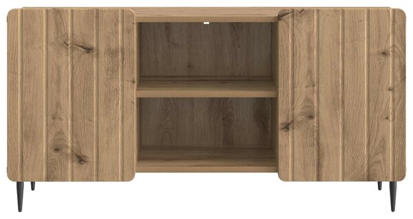 TV szekrény 102 x 34,5 x 52 cm Kézműves Tölgy Szerelt Fa