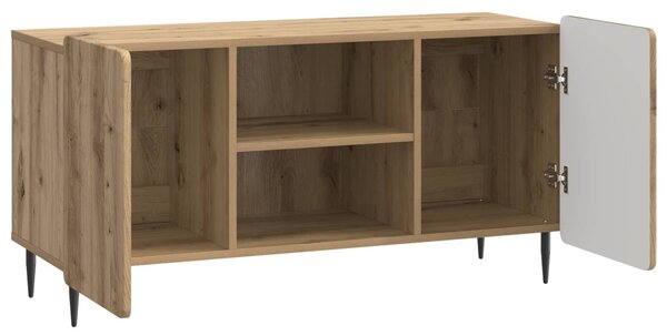 TV szekrény 102 x 34,5 x 52 cm Kézműves Tölgy Szerelt Fa