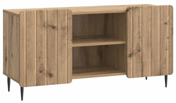 TV szekrény 102 x 34,5 x 52 cm Kézműves Tölgy Szerelt Fa