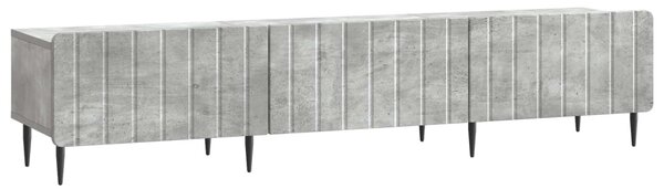 TV szekrény fiókkal Betonszürke 147 x 34,5 x 32 cm Szerelt Fa
