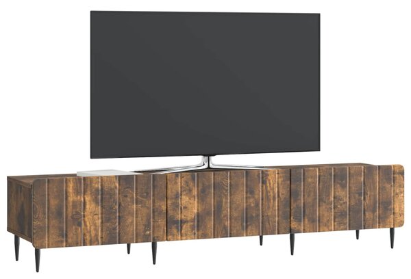 TV szekrény fiókkal Füstös Tölgy 147 x 34,5 x 32 cm Szerelt Fa