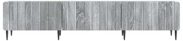 TV szekrény fiókkal Szürke Sonoma 147 x 34,5 x 32 cm Szerelt Fa