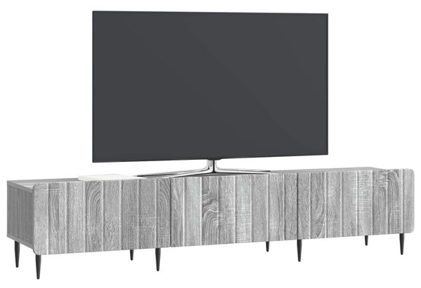 TV szekrény fiókkal Szürke Sonoma 147 x 34,5 x 32 cm Szerelt Fa