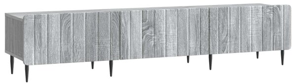 TV szekrény fiókkal Szürke Sonoma 147 x 34,5 x 32 cm Szerelt Fa