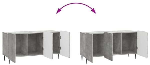 TV szekrény Betonszürke 99 x 34,5 x 52 cm Szerelt Fa