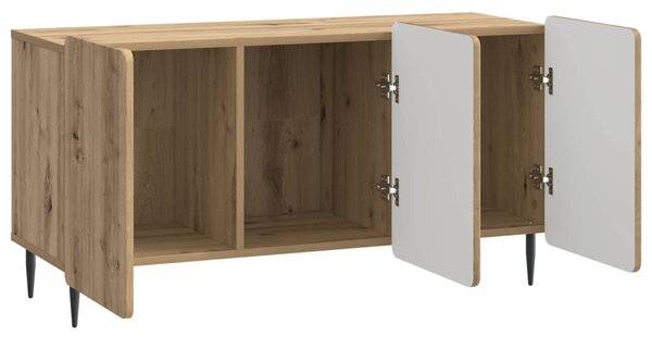 TV szekrény 99 x 34,5 x 52 cm Kézműves Tölgy Szerelt Fa