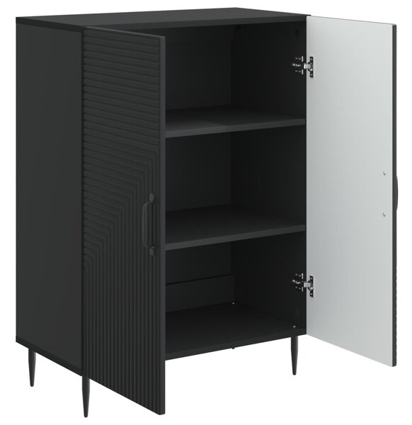 Széf Fekete 66 x 34,5 x 89,5 cm Szerelt Fa