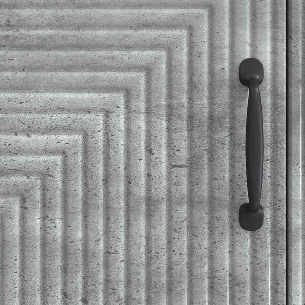 Széf Betonszürke 66 x 34,5 x 89,5 cm Szerelt Fa