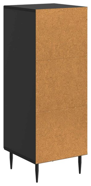 Széf Fekete 33 x 34,5 x 89,5 cm Szerelt Fa