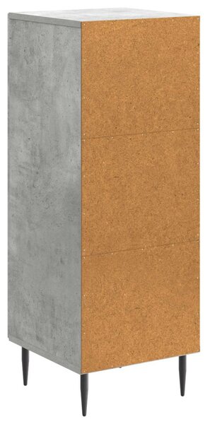 Széf Betonszürke 33 x 34,5 x 89,5 cm Szerelt Fa