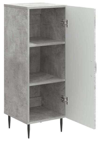 Széf Betonszürke 33 x 34,5 x 89,5 cm Szerelt Fa