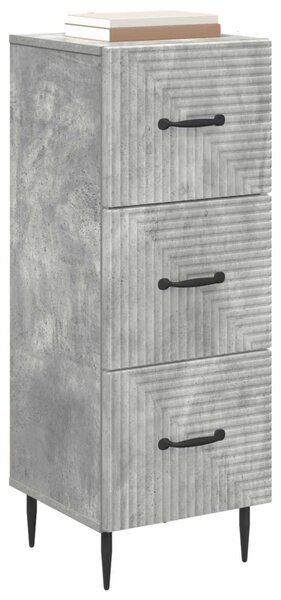 Fiókos szekrény Betonszürke 33 x 34,5 x 89,5 cm Szerelt Fa