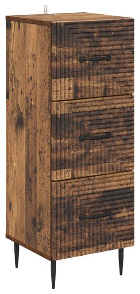 Fiókos szekrény Antik Fa 33 x 34,5 x 89,5 cm Szerelt Fa