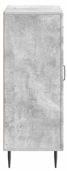 Széf fiókkal Betonszürke 66 x 34,5 x 89,5 cm Szerelt Fa