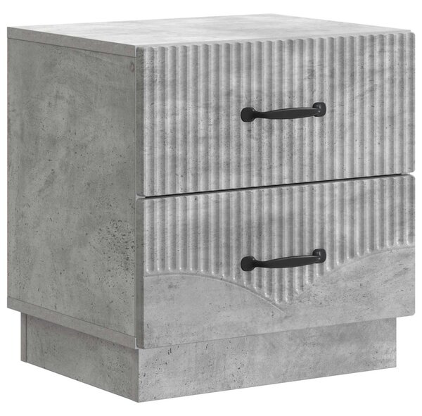 Éjjeliszekrény Betonszürke 43 x 34,5 x 44,5 cm Szerelt Fa