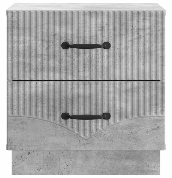 Éjjeliszekrény Betonszürke 43 x 34,5 x 44,5 cm Szerelt Fa