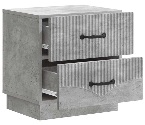 Éjjeliszekrény Betonszürke 43 x 34,5 x 44,5 cm Szerelt Fa