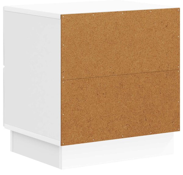 VidaXL Éjjeliszekrény Magasfényű Fehér 43 x 34,5 x 44,5 cm Szerelt Fa