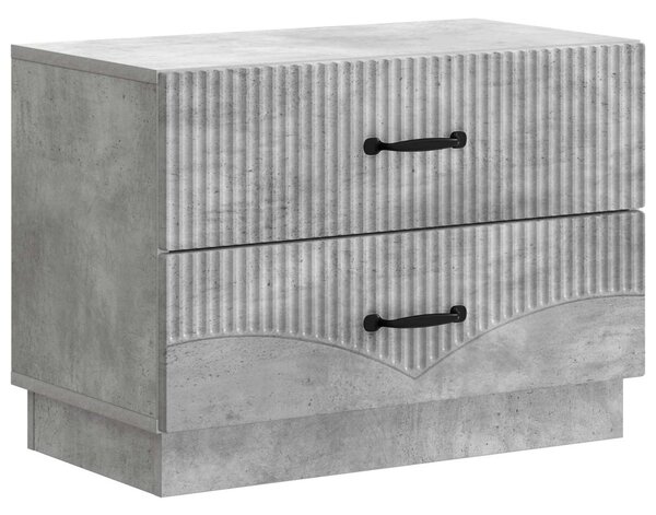Éjjeliszekrény Betonszürke 62 x 34,5 x 44,5 cm Szerelt Fa