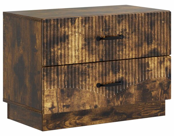 Éjjeliszekrény Füstös Tölgy 62 x 34,5 x 44,5 cm Szerelt Fa