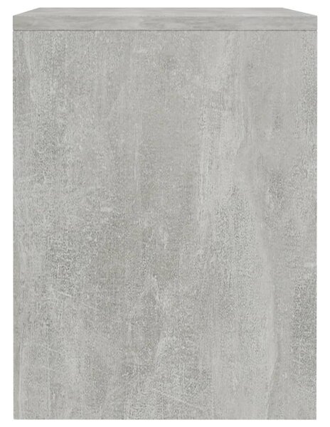 2 db betonszürke szerelt fa éjjeliszekrény 40 x 30 x 40 cm