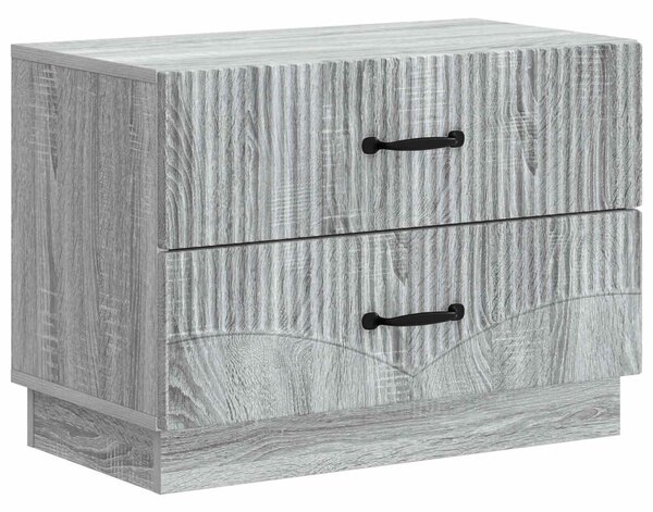 Éjjeliszekrény Szürke Sonoma 62 x 34,5 x 44,5 cm Szerelt Fa