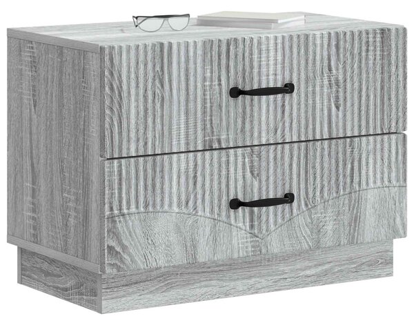 Éjjeliszekrény Szürke Sonoma 62 x 34,5 x 44,5 cm Szerelt Fa