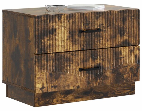 Éjjeliszekrény Füstös Tölgy 62 x 34,5 x 44,5 cm Szerelt Fa