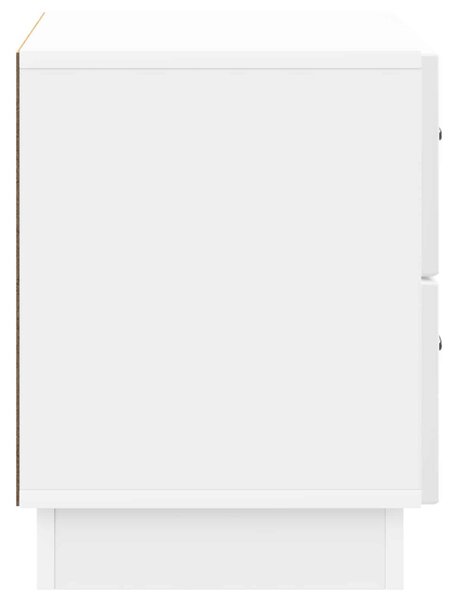 Éjjeliszekrény Magasfényű Fehér 62 x 34,5 x 44,5 cm Szerelt Fa