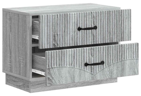 Éjjeliszekrény Szürke Sonoma 62 x 34,5 x 44,5 cm Szerelt Fa